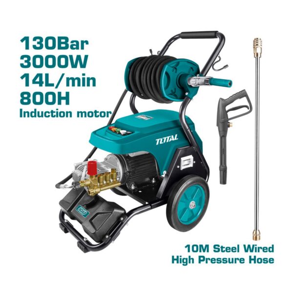 total electric high pressure washer 3000w 130 bar tgt11276